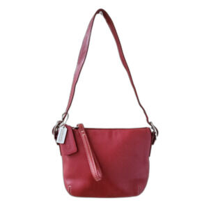 Vintage COACH Red Leather Legacy Demi Mini Bag Y2K Shoulder Purse